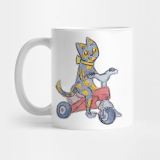 baby cat tricycle Mug